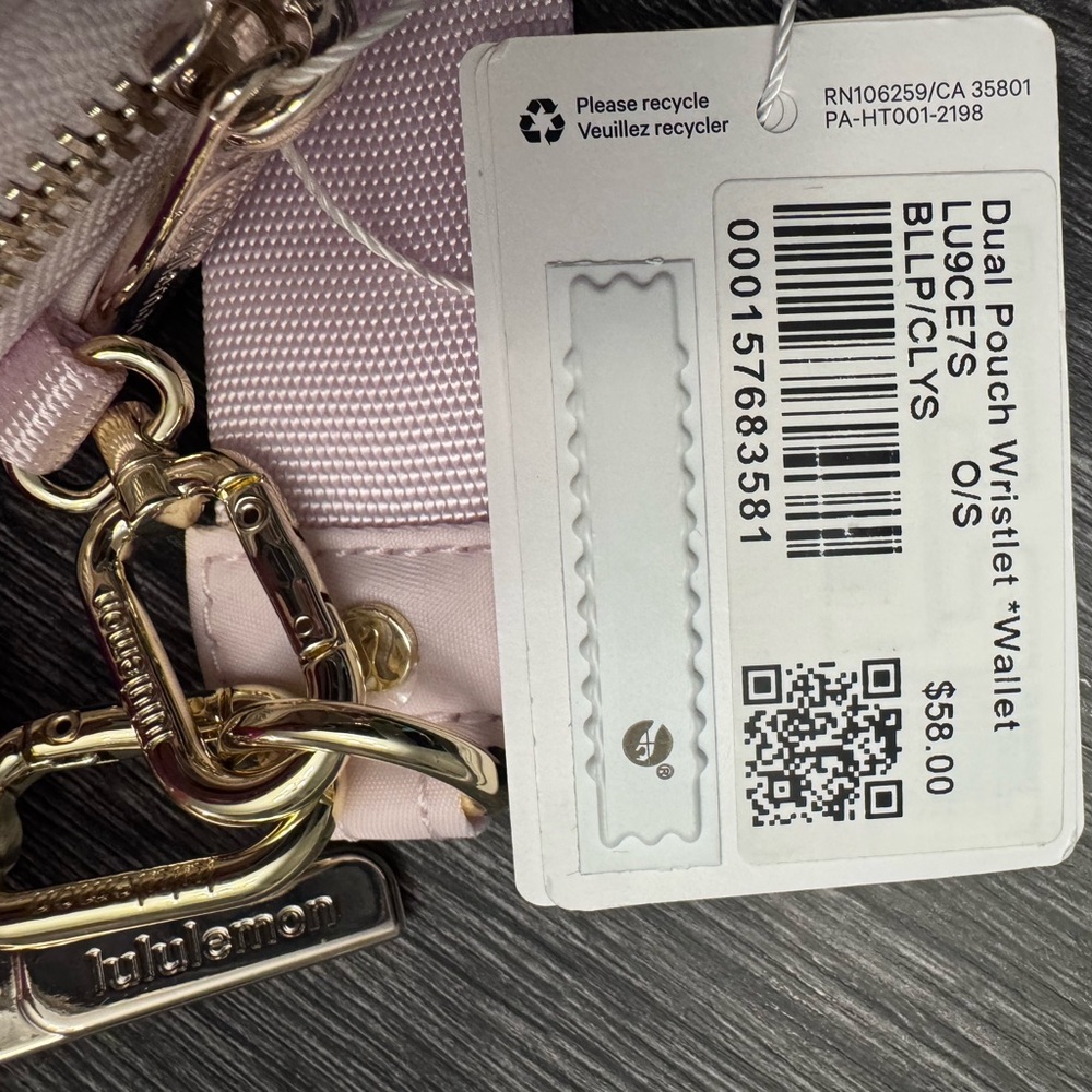 Lululemon Dual Pouch Wristlet Wallet - Blissful Pink/Calypso Pink - Picture 5 of 16